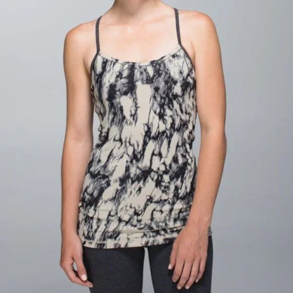 Lululemon Power Y Tank Luon Great Granite Black Mojave Tan Heathered Black